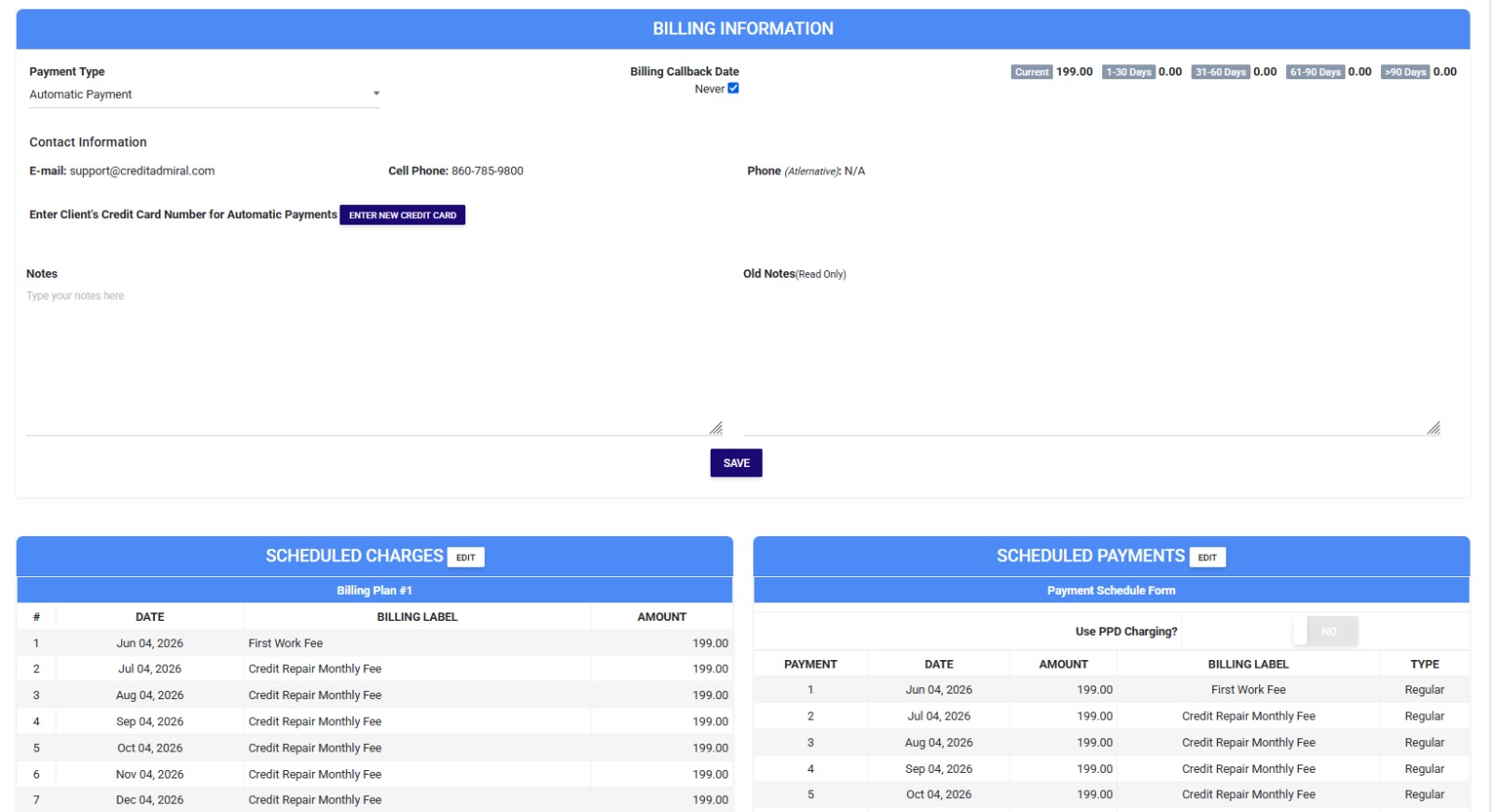 Billing Automation Dashboard