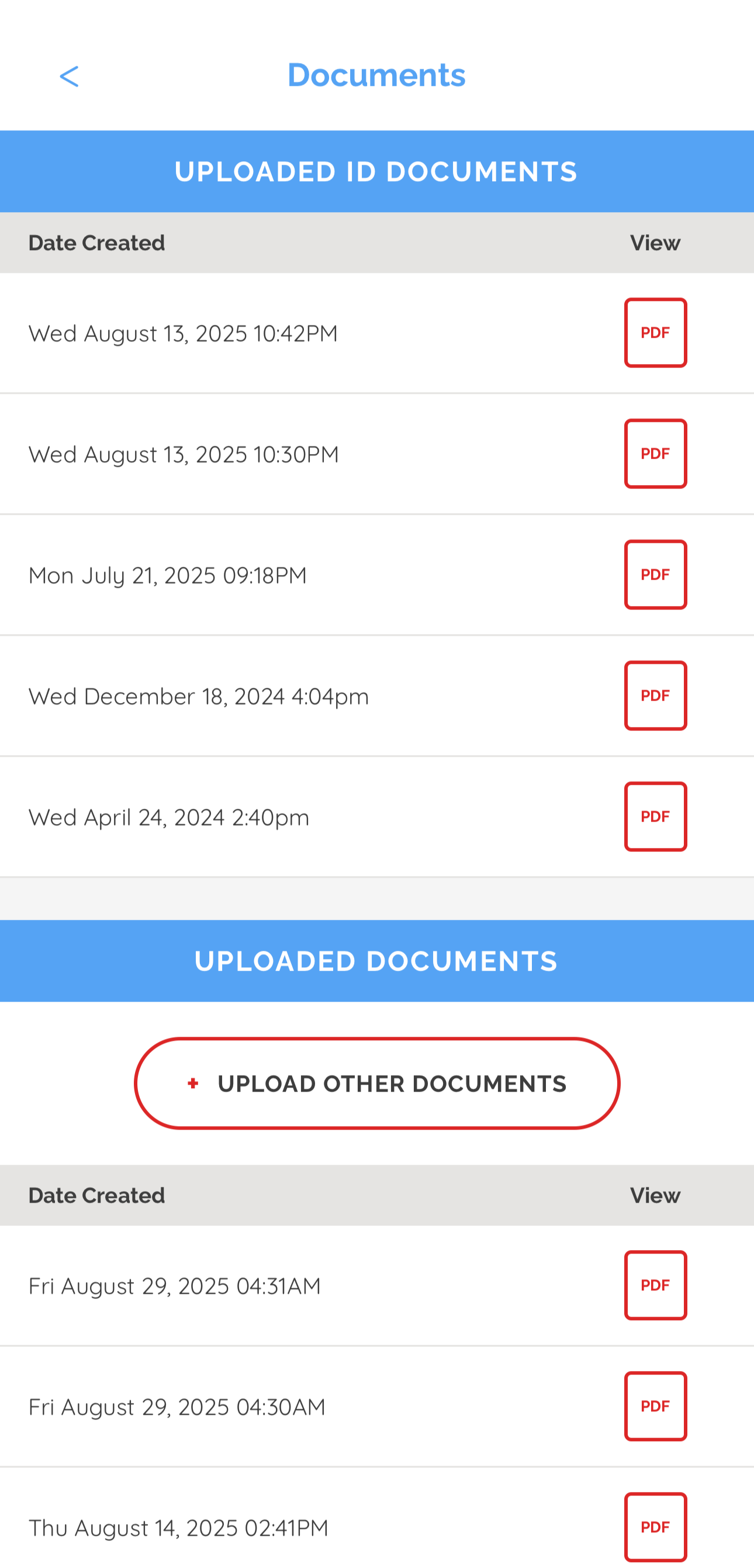 Document Uploads